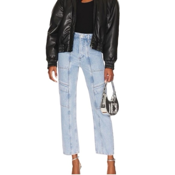 Revolve AGOLDE Cooper Cargo Jeans | Light Wash | Size 26 - Picture 2 of 12